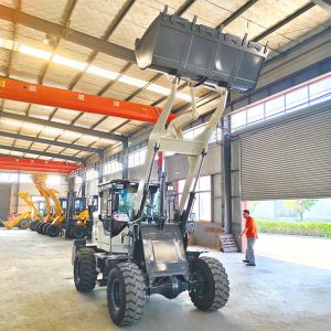 Cheap New Condition Bucket Loader Mini Wheel Loader 4x4 with Log Grapple Articulating Compact Mini Front End Loader for sale