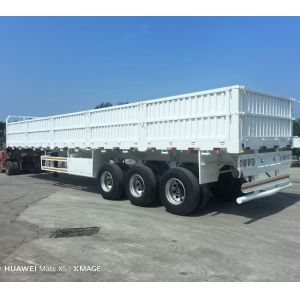 60 ton Heavy Load 3 Axle Van Type Sidewall Semi-Trailer with Heavy Mechanical
