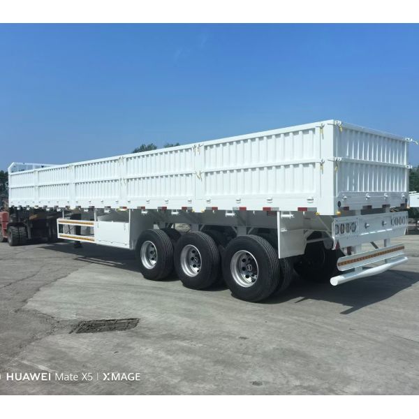 60 ton Heavy Load 3 Axle Van Type Sidewall Semi-Trailer with Heavy Mechanical