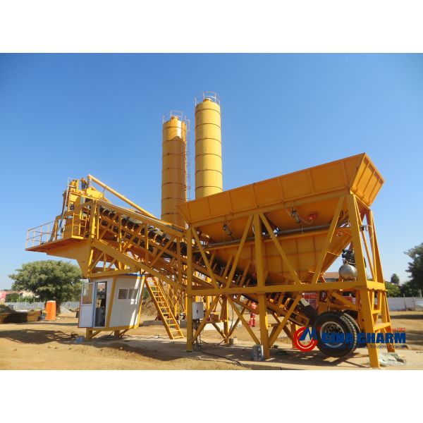 Precast Wet 0.75m3 Portable Concrete Mixing Plant Ready Mix Concrete Batching Plant