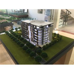 Acrylic Plastic Residential Building Model For Real Estate Display 1 . 2 * 1M