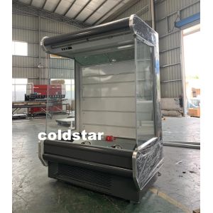 Commercial Multi Deck Upright Air Curtain Open Beverage Display Chiller