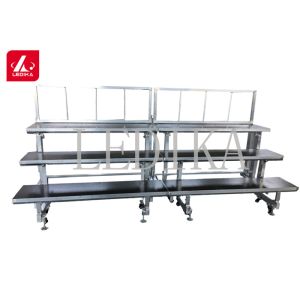 Latest Aluminium Folding Chorus Stage Singing Platform Movable With Wheels