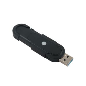 Compact Black USB Flash Drives with Plug and Play Functionality
