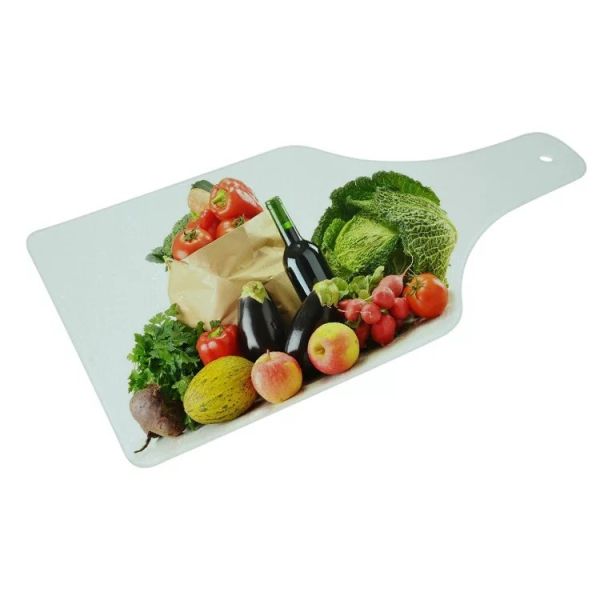 Various Shape Sublimation Glass Chopping Board Heat Resistance Sublimation Glass Cutting Board Blanks