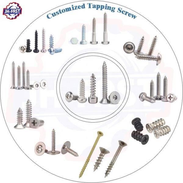 Quality Metric Black Oxide Hex Torx Cross Flat Truss Pan Head Self-Tapping Screw for Plastic and Wood wholesale