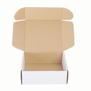 Easy Folding Electronic Packaging Box Customized White Corrugated Folding Paper