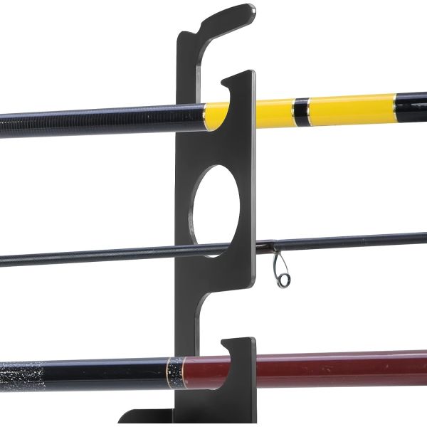 Quality Customized Color Wall Mounted Fishing Pole Holder Perfect for Garage and Basement wholesale