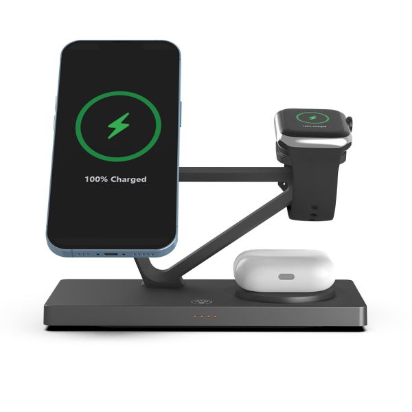 Quality black white 5 In 1 Wireless  Charger Abs Material Conversion efficiency greater than 75% wholesale