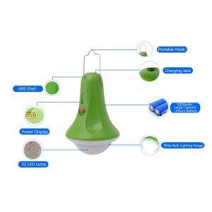 Portable Solar Camping Light With Phone Charger