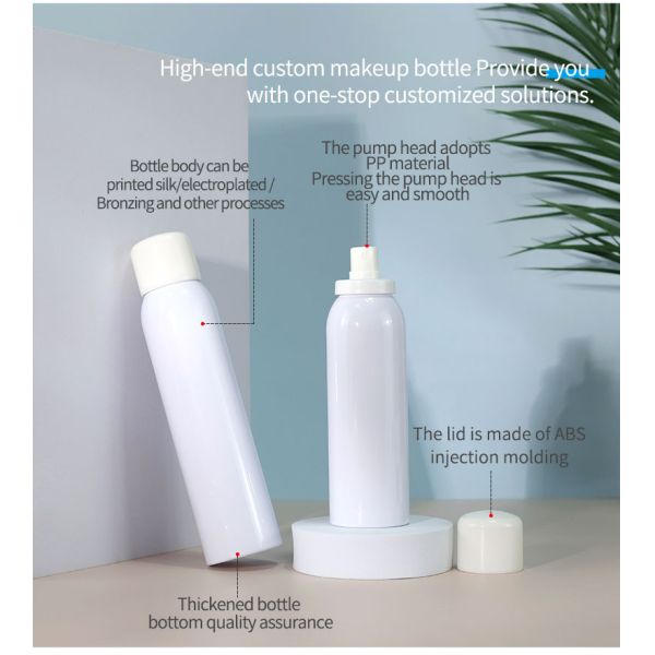 PET Plastic Cosmetic Bottles Empty Plastic Spray Bottles For UV Protection