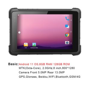 BT4.2 800x1280 Rugged Tablet PC With Android Barcode Scanner