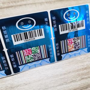 Offset Printing Custom Holographic Stickers Barcode Included Printing