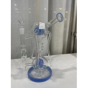 Handmade Hookah Transparent Glass Pipe Can Customize 12 Inch