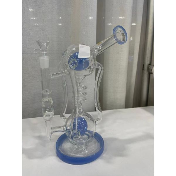 Quality Handmade Hookah Transparent Glass Pipe Can Customize 12 Inch wholesale