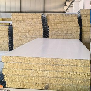 China High Strength Glass Panel Sandwich Rockwool With Class A1 Fire Rating And Tensile Strength ≥7.5kPa on sale