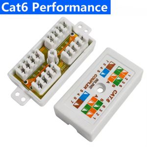 CAT6 CAT5E IDC 4 Pair/8 Way Junction Box 8P8C - Inline Cable Coupler - Terminal