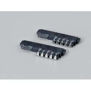 SAS 29P Female PCB Connector with Positioning Peg, Ni/Au/Sn Plated Terminals, 1