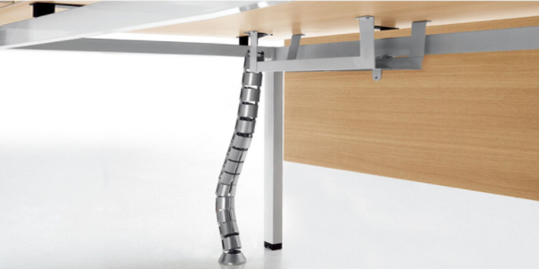 Black / Silver / White Color Under Table Cable Organizer For Office Project