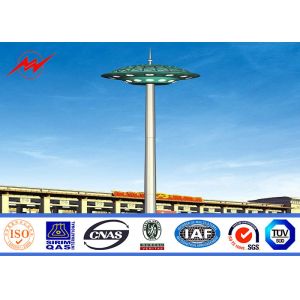 30m Q345 customized galvanized High Mast Pole with lifting systems