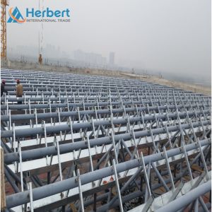 S235JR Premade Gambrel Roof Trusses 30 FT Punching For Curtain Wall