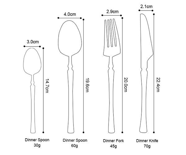 12pc Stainless Steel Cutlery