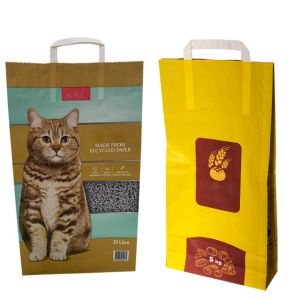 Custom Printing 6L 10L Heat Sealed Biodegradable Cat Litter Bags Wear Resistance