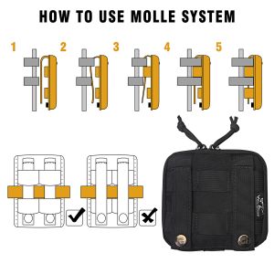 Tactical Molle Magazine Pouch with Adjustable Waist Belt