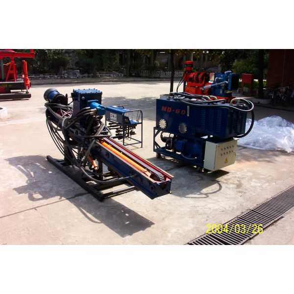 Quality Portable Auger Drilling Rig Borehole Stepless Shift / DTH Hammer Drilling MD - 60 wholesale