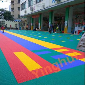 PP Removable Outdoor Playground Sports Flooring Modular Tiles For Kids Playarea