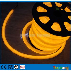 100' spool 24 Volt yellow round led neon light flex for pool