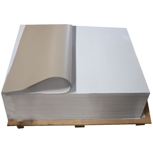 One side white with grey back duplex board: Customized good quality duplex board