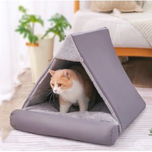 Cheap Washable Cushion Cat Tube Bed With Central Mat for sale