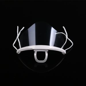 Earloop Style Transparent Plastic Face Cover For Chef