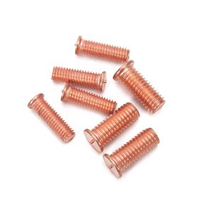M8 Model GB Standard Custom Red Copper Hex Head Bolts with Zinc Plated Welding