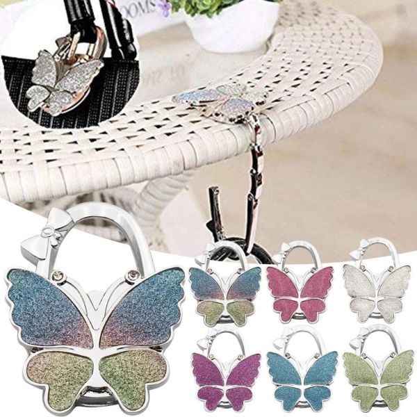 Quality Table Butterfly Handbag Hanger Hook Foldable Portable for Purse Bag wholesale