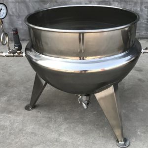 Jacket Layers Industrial Meat Cooking Kettle with Large Capacity and Automatic