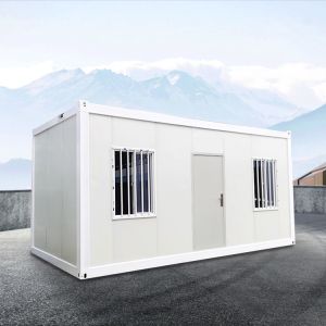 Anti Seismic Collapsible Container Homes 20ft Site Office With Sandwich Panel