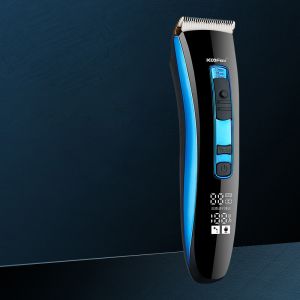7W LCD Professional Hair Clipper Set Adjustable Rustproof Blade