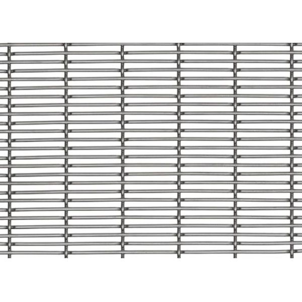 Tensile Steel Woven Wire Mesh Screen Rectangular Mesh Type Galvanized For