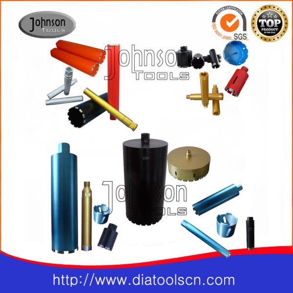 Quality 6.5-350mm Diamond Core Drill Bits With Metal Bond  Materials Johnson Tools wholesale