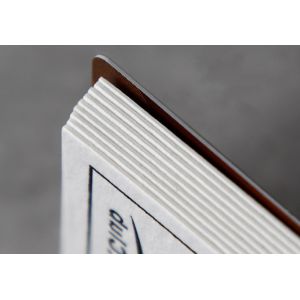 Embossed Cotton Printed Hang Tags for garments white Debossing