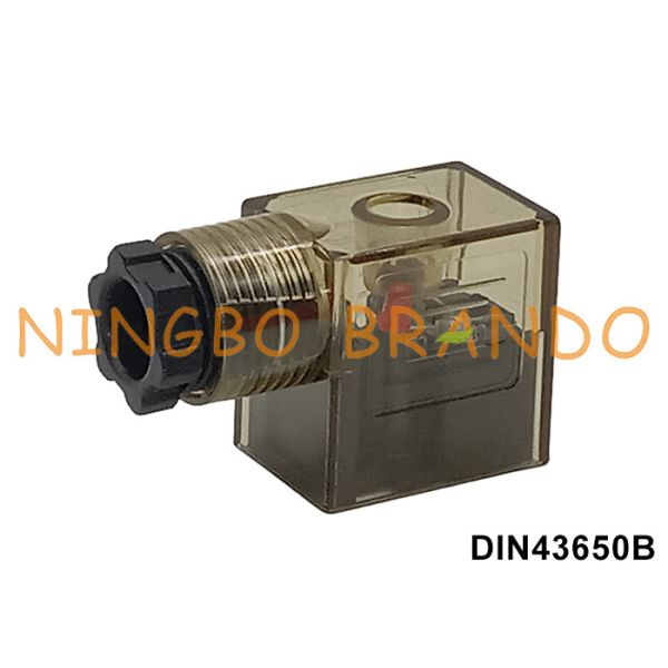 Quality DIN 43650 Form B MPM Solenoid Coil Connector With LED Light Indicator wholesale