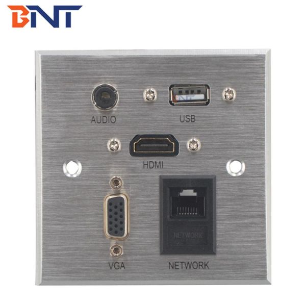 Multimedia 86mm*86mm aluminum drawing panel wall socket