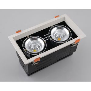 LED grille downlights 2*10w with Ra 80+ CCT 3000K/4000K/5000K FOR OPTION