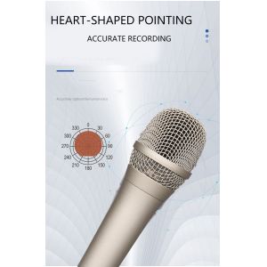 Arm Stand Cardioid Pattern Youtube Singing Microphone 140dB SPL