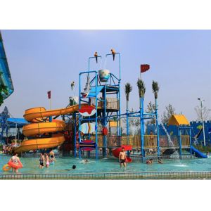 Gigantic Aqua Playground Water House Fiberglass Amusement Park Equipment