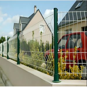 1.5M Dark Green PVC Coating V Mesh Security Fence 3D Park Welded Security Fence