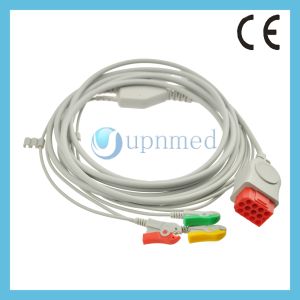 China Bionet BM5 One piece 3-lead ECG Cable with leadwires on sale