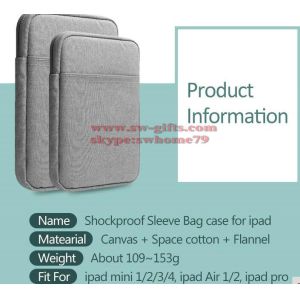 China Shockproof Tablet Sleeve Pouch Case 2017 new for iPad mini 2 3 4 iPad Air 1/2 Pro 9.7 inch Cover thick AKR on sale
